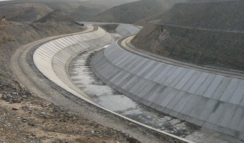 Construction of pump station , water treatment irrigation and drainage system of Khodafarin